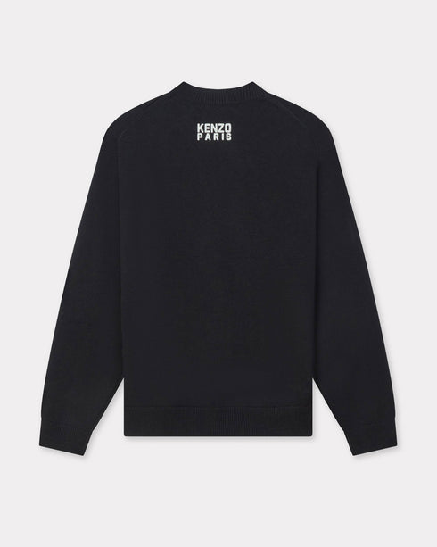 KENZO 'KENZO Happy Tiger' embroidered jumper in cotton and Merino wool Mens Apparel