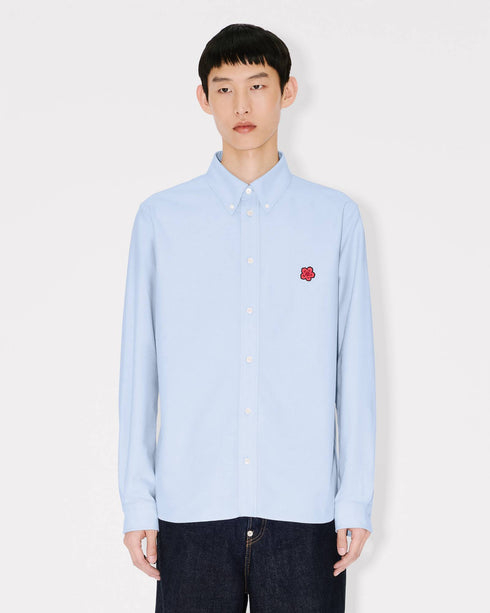 KENZO 'Boke Flower' embroidered casual shirt in cotton oxford Men's Apparel