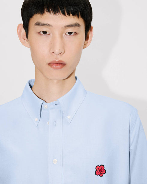 KENZO 'Boke Flower' embroidered casual shirt in cotton oxford Men's Apparel