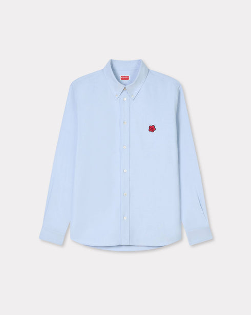 KENZO 'Boke Flower' embroidered casual shirt in cotton oxford Men's Apparel