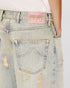 KENZO Turn up wide fit jeans in Japanese denim Men's Apparel