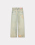 KENZO Turn up wide fit jeans in Japanese denim Men's Apparel