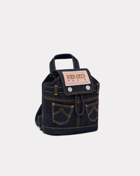 KENZO 'KENZO Five Pockets' mini backpack in denim-like twill Accessories