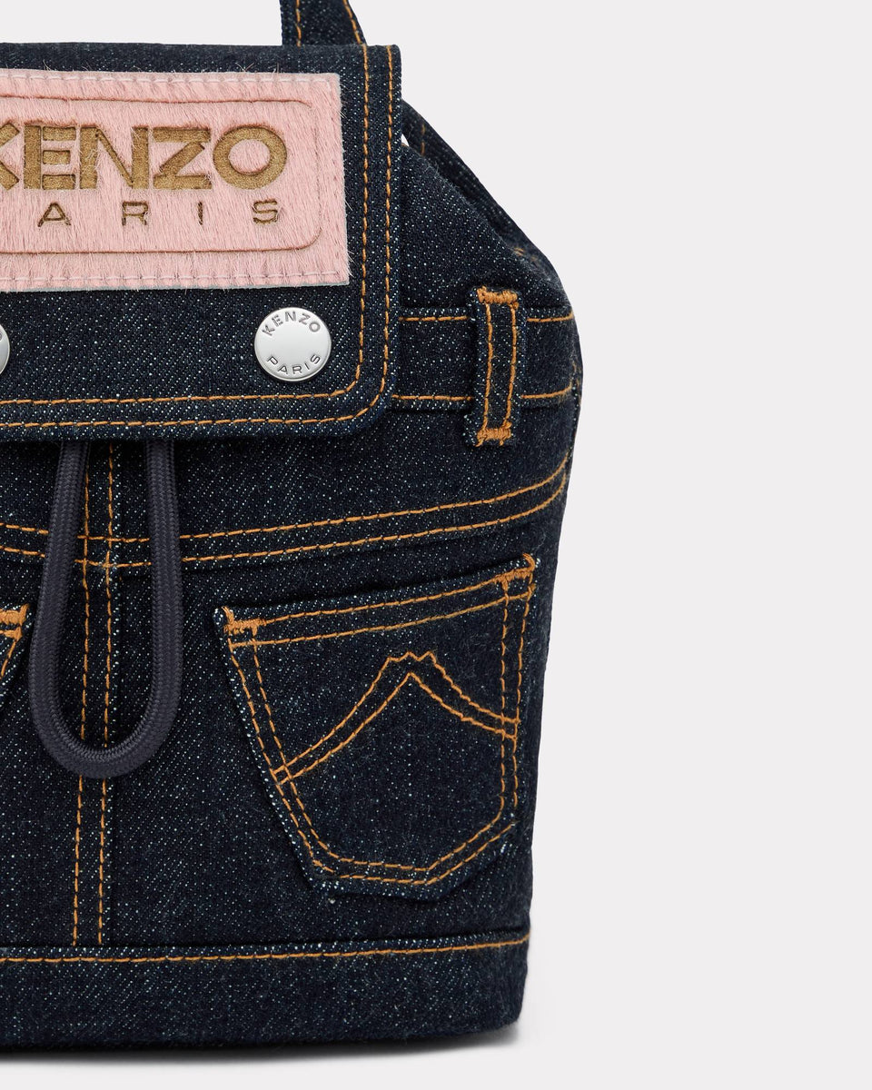 KENZO 'KENZO Five Pockets' mini backpack in denim-like twill