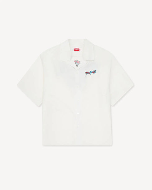 KENZO 'KENZO Jumping Tiger' haiwaiian short sleeve shirt in cotton poplin Men's Apparel