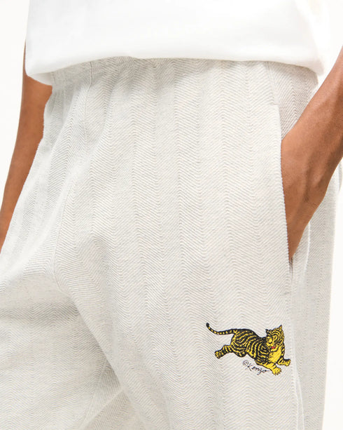 KENZO 'KENZO Jumping Tiger' straight jogpants in cotton Men's Apparel