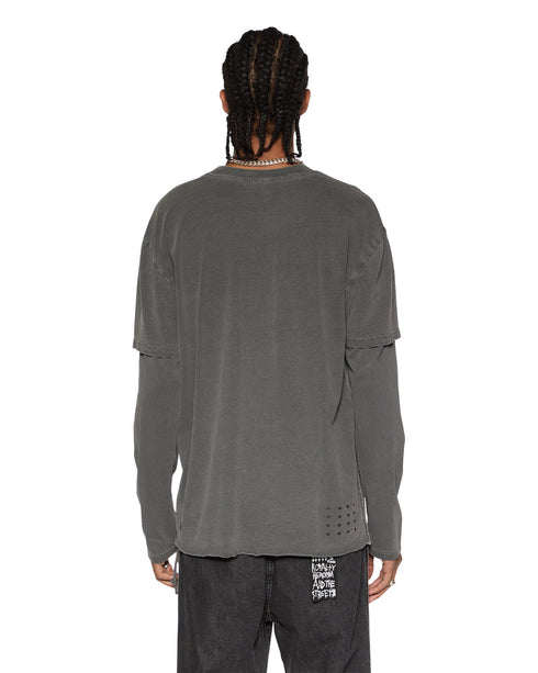 KSUBI Fuego Layered Ls Tee Mens Apparel