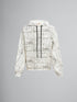 MARNI White organic cotton hoodie with Marni Scribble motif Mens Apparel