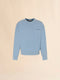 MARNI Blue cotton sweatshirt with Marni patches Men's Apparel