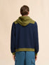 MARNI Deep blue cotton sweatshirt with contrast accents Men's Apparel