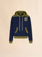 MARNI Deep blue cotton sweatshirt with contrast accents Men's Apparel