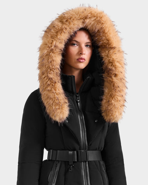 RUDSAK MODA Down Puffer With Faux Fur Womens Apparel