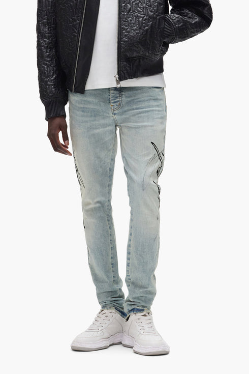 PURPLE PRAND P001 Skinny Double Script Mens Apparel