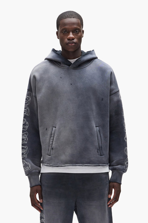 PURPLE BRAND Heavyweight Fleece Hoodie Mens Apparel