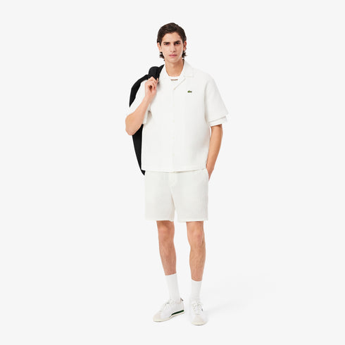 LACOSTE Lightweight Textured Shorts Mens Apparel