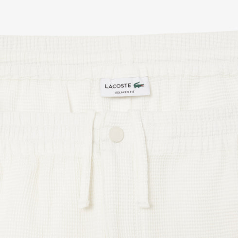 LACOSTE Lightweight Textured Shorts Mens Apparel