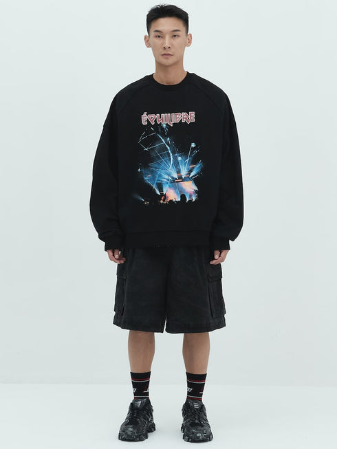JUUN.J EQUILIBRE ROCK STAGE Overfit Sweatshirt Mens Apparel