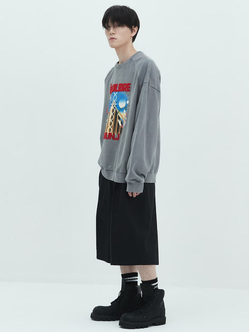 JUUN.J DOHEE KWON MOON Loose Fit Sweatshirt Mens Apparel