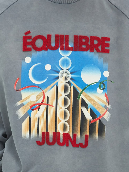 JUUN.J DOHEE KWON MOON Loose Fit Sweatshirt Mens Apparel