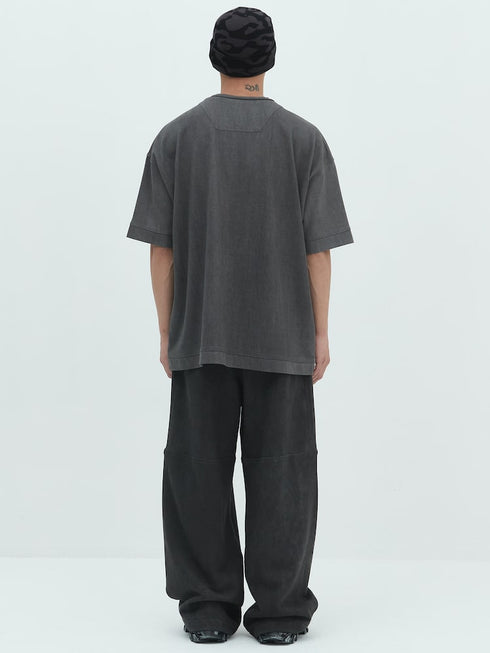 JUUN.J Pigment-dying overfit short sleeves Mens Apparel