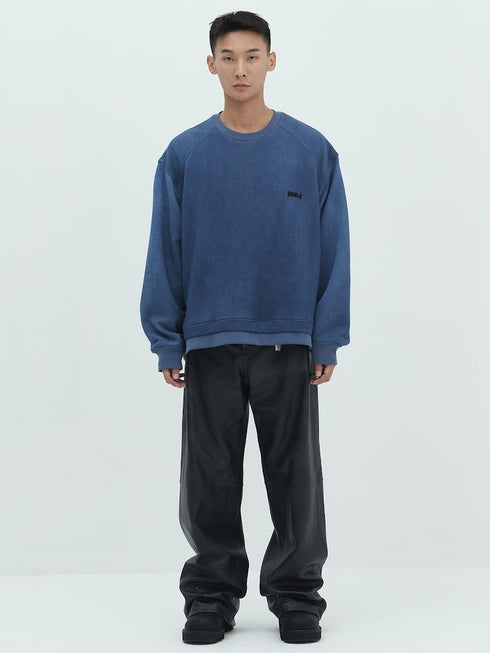 JUUN.J Pigment-dying overfit sweatshirt Mens Apparel