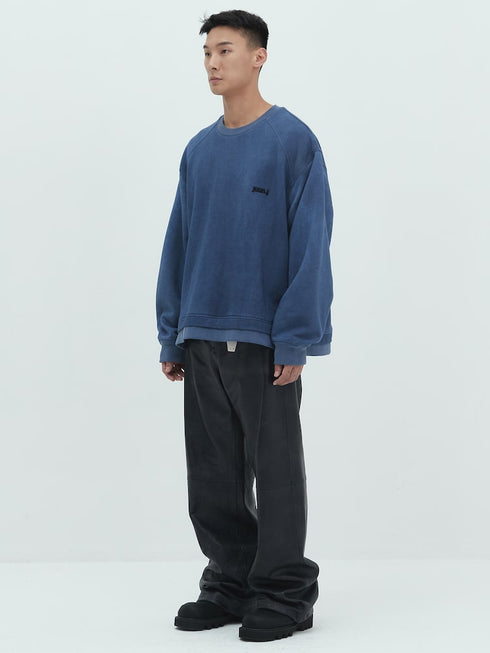 JUUN.J Pigment-dying overfit sweatshirt Mens Apparel