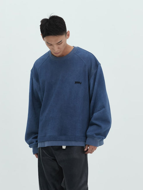 JUUN.J Pigment-dying overfit sweatshirt Mens Apparel