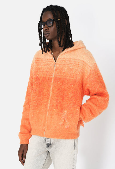 JOHN ELLIOTT Gradient Mohair Full-zip Mens Apparel