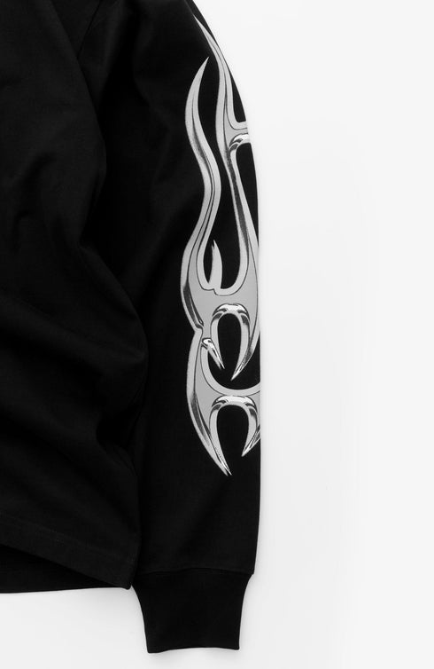 STAMPD Chrome Flame Ls Relaxed Tee Mens Apparel