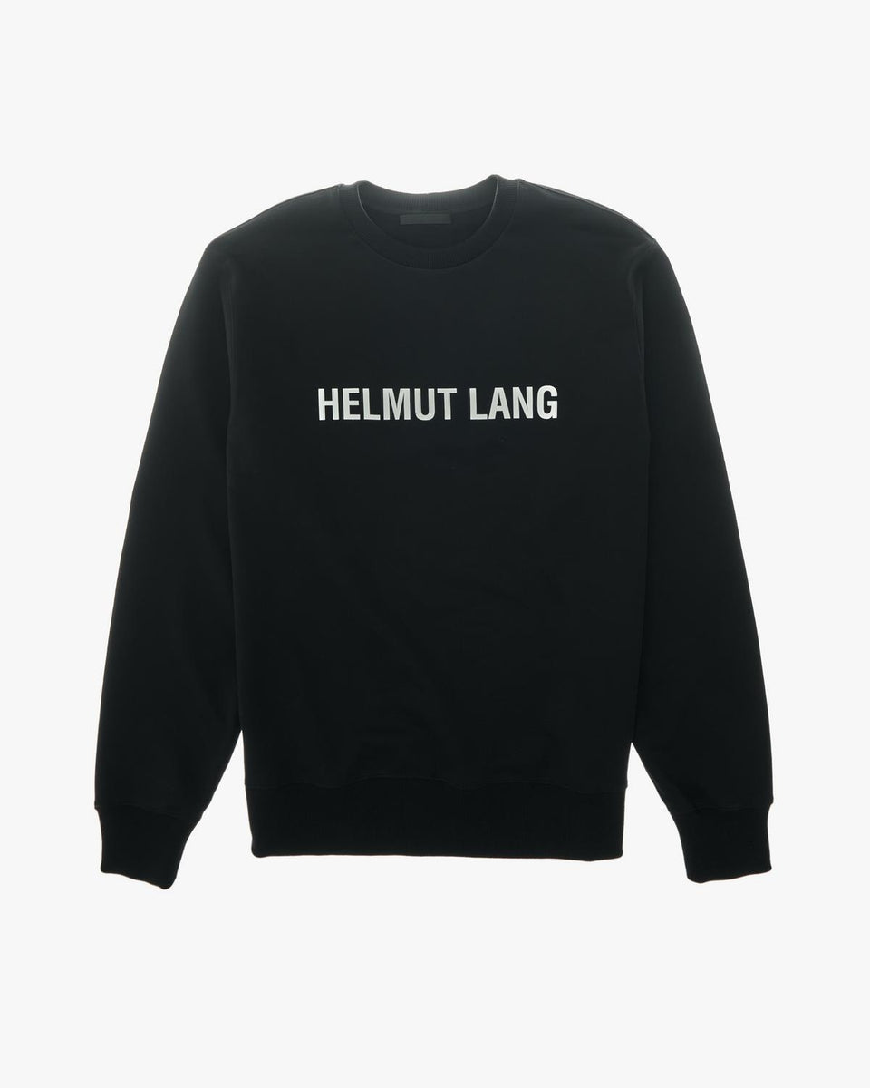 HELMUT LANG|CREWNECKS (Core LogoCrewneck (L09HM522 UEH) HELMUT LANG Core Crewneck Mens Apparel – ASPHALT