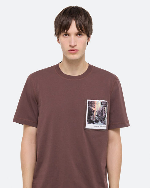 HELMUT LANG Pstcard Tee Downtown Mens Apparel