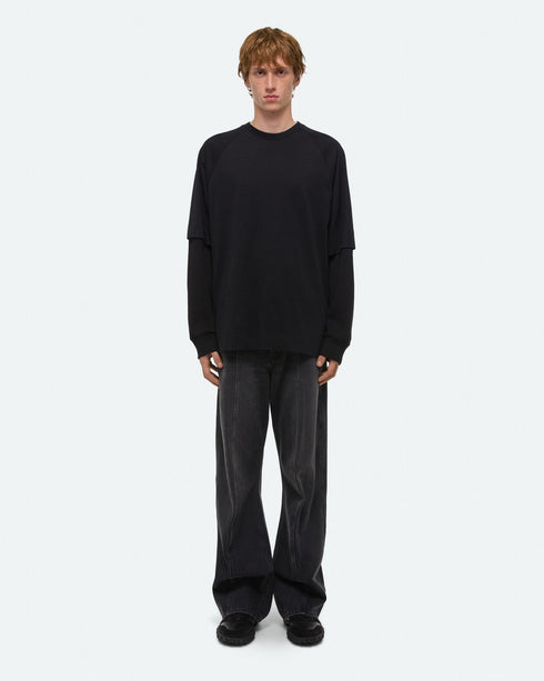 HELMUT LANG Double-Layer Waffle Tee Mens Apparel