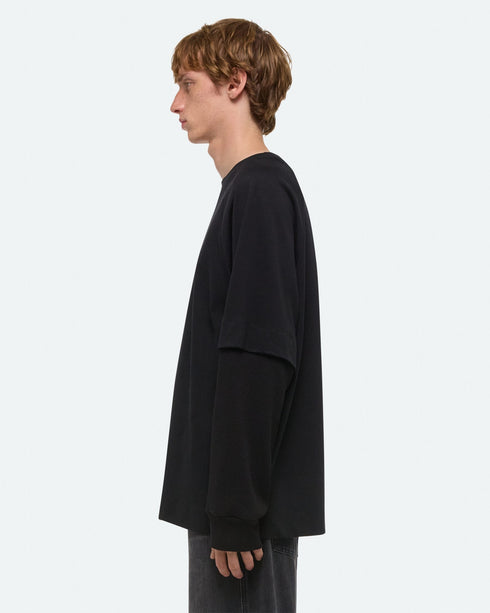 HELMUT LANG Double-Layer Waffle Tee Mens Apparel