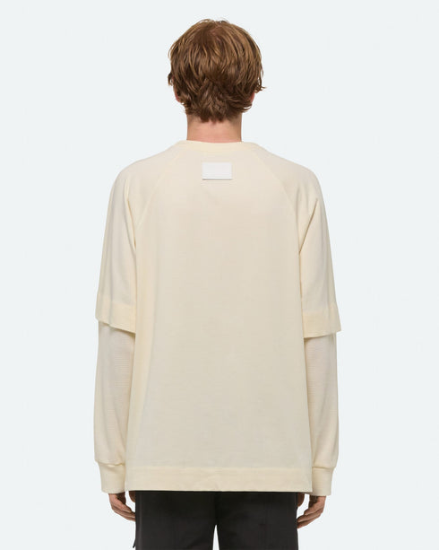 HELMUT LANG Double-Layer Waffle Tee Mens Apparel
