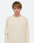 HELMUT LANG Double-Layer Waffle Tee Mens Apparel