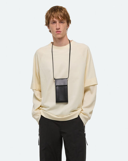 HELMUT LANG Double-Layer Waffle Tee Mens Apparel