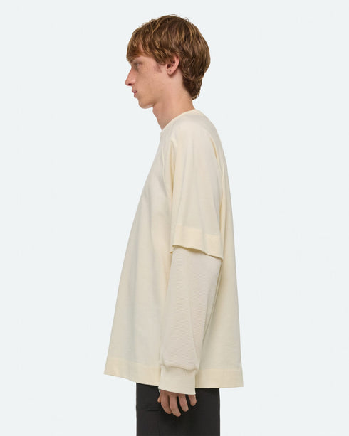 HELMUT LANG Double-Layer Waffle Tee Mens Apparel