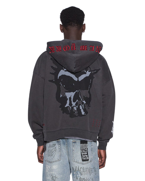 KSUBI Graff Xs Zip Thru Hdie Fad Blk Men's Apparel