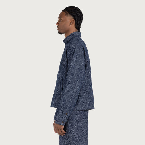 HONOR THE GIFT Indigo Cover Shirt Mens Apparel