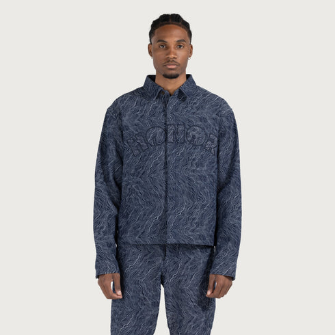 HONOR THE GIFT Indigo Cover Shirt Mens Apparel