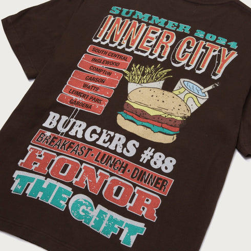 HONOR THE GIFT Burgers Ss Tee Mens Apparel