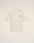 AMI PARIS Beige Cotton Ami Signature T-Shirt Mens Apparel
