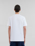 MARNI White organic cotton T-shirt with Marni Scribble motif Mens Apparel