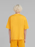 MARNI Bio Cotton T-Shirt with Marni dripping print Mens Apparel