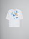 MARNI Bio Cotton T-shirt with Marni dripping print Mens Apparel