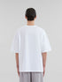 MARNI White organic cotton T-shirt with wrinkled Marni logo Mens Apparel