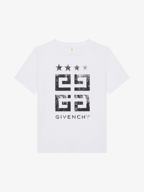 GIVENCHY 4G Stars t-shirt in cotton Kids Apparel