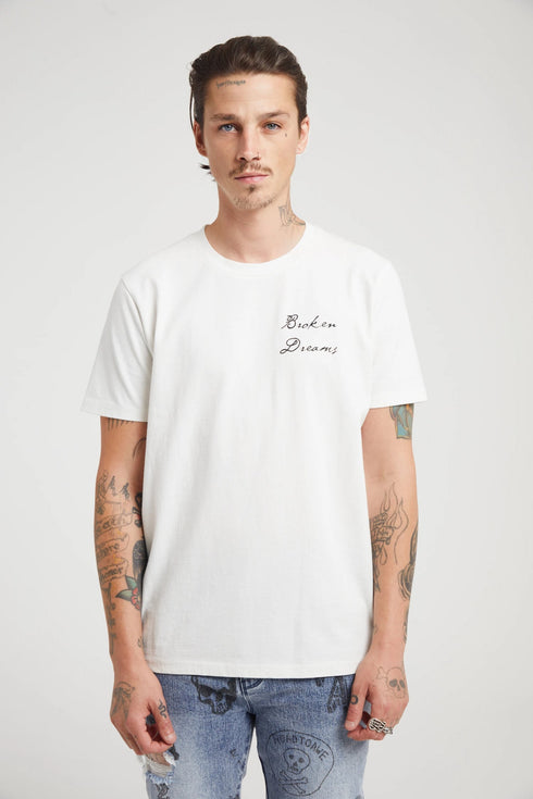 RTA Liam White Collegiate Broken Dreams Mens Apparel