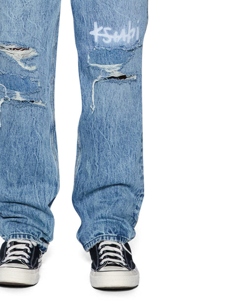 KSUBI Anti K Public Blue Trashed 1999 Men's Apparel
