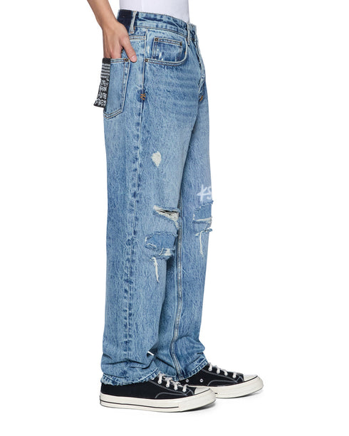KSUBI Anti K Public Blue Trashed 1999 Men's Apparel